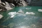 Schmilzender Gletscher bildet den Märjelensee